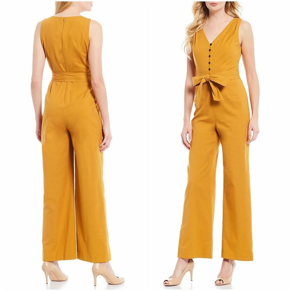 NWOT Antonio Melani Donna Tie Waist Jumpsuit